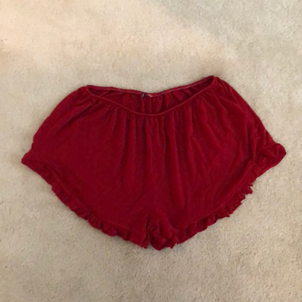 Red brandy Melville vodi shorts